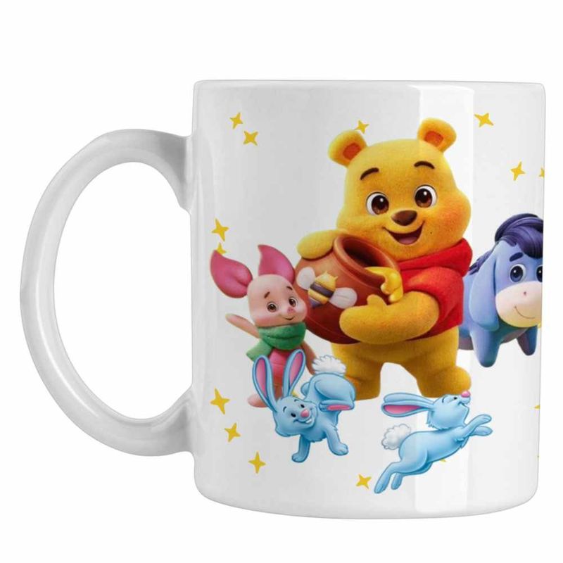 Casa si Gradina - Bucatarie si vesela - Cani si pahare - Cani si cesti - Cana Winnie the Pooh Puh Copilarie Desene Animate CoolTrend, alba, 330ml - Infinity.ro