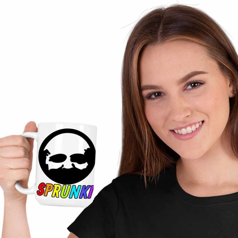 Casa si Gradina - Bucatarie si vesela - Cani si pahare - Cani si cesti - Cana Sprunki Game Old Black Music Game CoolTrend, alba, 330ml - Infinity.ro