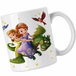 Casa si Gradina - Bucatarie si vesela - Cani si pahare - Cani si cesti - Cana Sofia the First Dragon Zburator CoolTrend, alba, 330ml - Infinity.ro