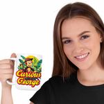 Casa si Gradina - Bucatarie si vesela - Cani si pahare - Cani si cesti - Cana Curiosul George Jungla Desene Animate CoolTrend, alba, 330ml - Infinity.ro