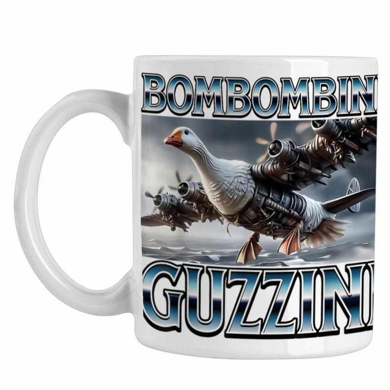Casa si Gradina - Bucatarie si vesela - Cani si pahare - Cani si cesti - Cana Bombombini Guzzini Italian Meme Brainrot Brain Rot CoolTrend, alba, 330ml - Infinity.ro