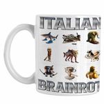 Casa si Gradina - Bucatarie si vesela - Cani si pahare - Cani si cesti - Cana Tralalero Crocodilo Sahur Cappucino Italian Meme Brainrot Brain Rot CoolTrend, alba, 330ml - Infinity.ro