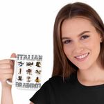 Casa si Gradina - Bucatarie si vesela - Cani si pahare - Cani si cesti - Cana Tralalero Crocodilo Sahur Cappucino Italian Meme Brainrot Brain Rot CoolTrend, alba, 330ml - Infinity.ro
