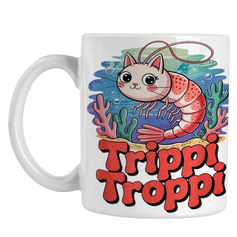 Casa si Gradina - Bucatarie si vesela - Cani si pahare - Cani si cesti - Cana Meme Trippi Troppi Brainrot CoolTrend, alba, 330ml - Infinity.ro