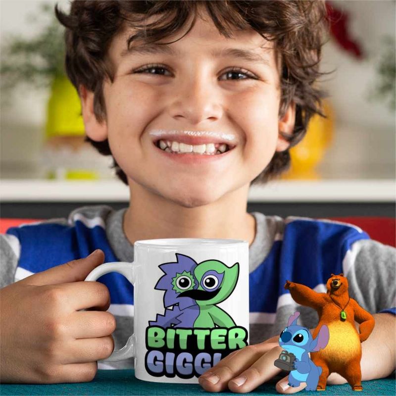 Casa si Gradina - Bucatarie si vesela - Cani si pahare - Cani si cesti - Cana Banban Bittergiggle Gradina CoolTrend, alba, 330ml - Infinity.ro