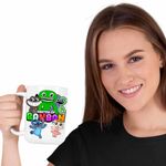 Casa si Gradina - Bucatarie si vesela - Cani si pahare - Cani si cesti - Cana Banban Sheriff Jumbo BitterGiggle CoolTrend, alba, 330ml - Infinity.ro