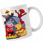 Casa si Gradina - Bucatarie si vesela - Cani si pahare - Cani si cesti - Cana Banban Paienjenel Winnie Roblox CoolTrend, alba, 330ml - Infinity.ro