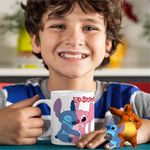 Casa si Gradina - Bucatarie si vesela - Cani si pahare - Cani si cesti - Cana Stitch Angel Hug Valentines Day Dragobete CoolTrend, alba, 330ml - Infinity.ro