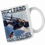 Casa si Gradina - Bucatarie si vesela - Cani si pahare - Cani si cesti - Cana Nuclearo Dinossauro Italian Meme Brainrot Brain Rot CoolTrend, alba, 330ml - Infinity.ro