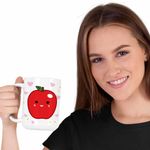 Casa si Gradina - Bucatarie si vesela - Cani si pahare - Cani si cesti - Cana Squishmallows Mar Fruct CoolTrend, alba, 330ml - Infinity.ro