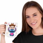Casa si Gradina - Bucatarie si vesela - Cani si pahare - Cani si cesti - Cana Stich Labubu Meme CoolTrend, alba, 330ml - Infinity.ro