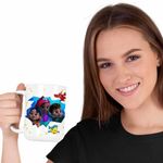 Casa si Gradina - Bucatarie si vesela - Cani si pahare - Cani si cesti - Cana Ariel Lucia Fernie Mica Sirena Disney CoolTrend, alba, 330ml - Infinity.ro
