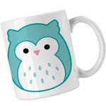 Casa si Gradina - Bucatarie si vesela - Cani si pahare - Cani si cesti - Cana Squishmallows Bufnita Atena CoolTrend, alba, 330ml - Infinity.ro