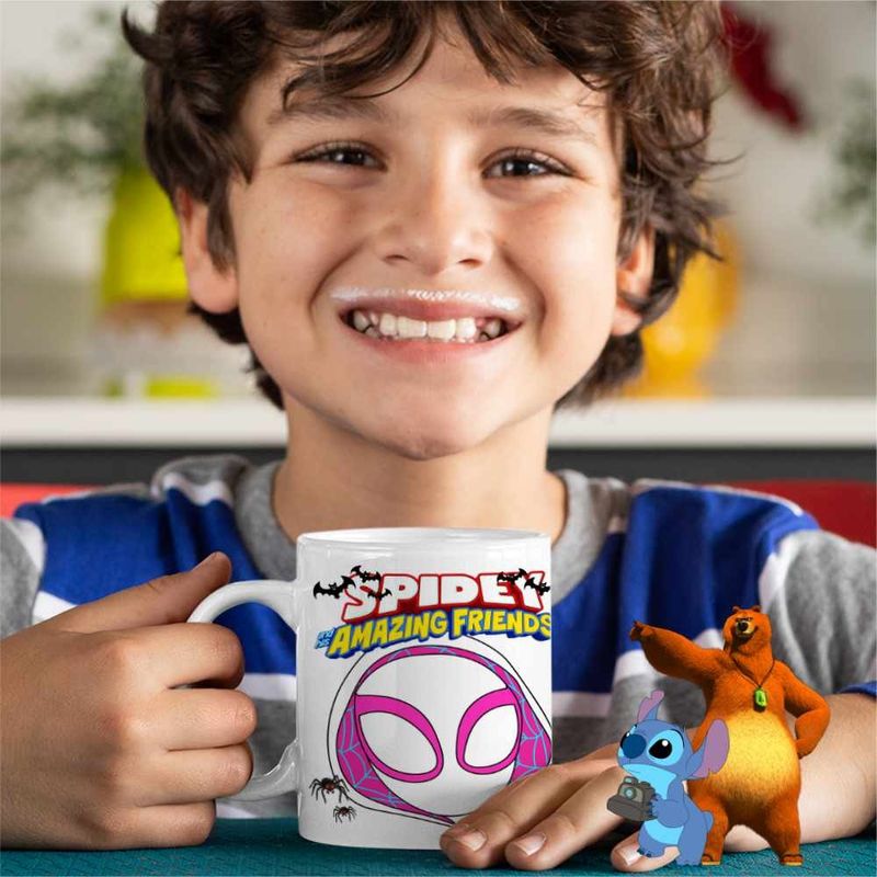 Casa si Gradina - Bucatarie si vesela - Cani si pahare - Cani si cesti - Cana Fantoma Paianjen Spidey CoolTrend, alba, 330ml - Infinity.ro