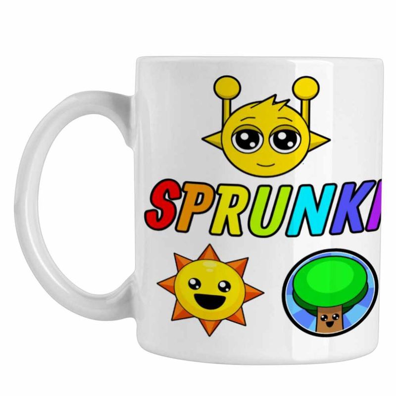 Casa si Gradina - Bucatarie si vesela - Cani si pahare - Cani si cesti - Cana Sprunki Logo Music Gamer CoolTrend, alba, 330ml - Infinity.ro