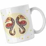 Casa si Gradina - Bucatarie si vesela - Cani si pahare - Cani si cesti - Cana Gemeni Zodiac Horoscop Gemini Mandala Astrologie Serpi CoolTrend, alba, 330ml - Infinity.ro