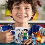 Casa si Gradina - Bucatarie si vesela - Cani si pahare - Cani si cesti - Cana Bluey Mr Bean Eroii in Pijama Pj Masks CoolTrend, alba, 330ml - Infinity.ro