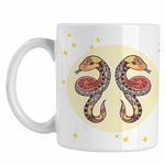 Casa si Gradina - Bucatarie si vesela - Cani si pahare - Cani si cesti - Cana Gemeni Zodiac Horoscop Gemini Mandala Astrologie Serpi CoolTrend, alba, 330ml - Infinity.ro