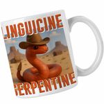 Casa si Gradina - Bucatarie si vesela - Cani si pahare - Cani si cesti - Cana Linguicine Serpentine Brainrot Brain Rot CoolTrend, alba, 330ml - Infinity.ro