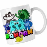 Casa si Gradina - Bucatarie si vesela - Cani si pahare - Cani si cesti - Cana Banban Nabnab Pickles Fluffypants CoolTrend, alba, 330ml - Infinity.ro