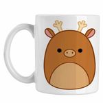 Casa si Gradina - Bucatarie si vesela - Cani si pahare - Cani si cesti - Cana Squishmallows Cerb Squis CoolTrend, alba, 330ml - Infinity.ro