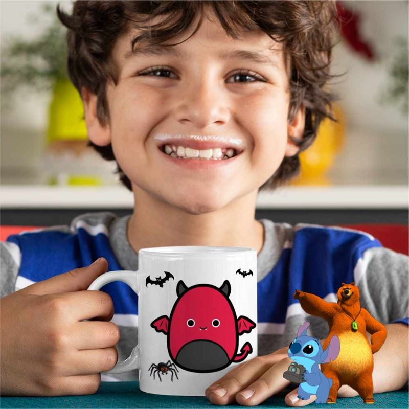 Casa si Gradina - Bucatarie si vesela - Cani si pahare - Cani si cesti - Cana Squish mallows Diavol Horror CoolTrend, alba, 330ml - Infinity.ro