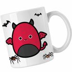 Casa si Gradina - Bucatarie si vesela - Cani si pahare - Cani si cesti - Cana Squish mallows Diavol Horror CoolTrend, alba, 330ml - Infinity.ro