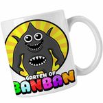 Casa si Gradina - Bucatarie si vesela - Cani si pahare - Cani si cesti - Cana Banban Sharky-Clee Monstru CoolTrend, alba, 330ml - Infinity.ro