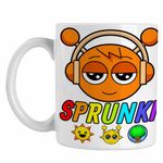 Casa si Gradina - Bucatarie si vesela - Cani si pahare - Cani si cesti - Cana Sprunki Oren Alien Music Game CoolTrend, alba, 330ml - Infinity.ro