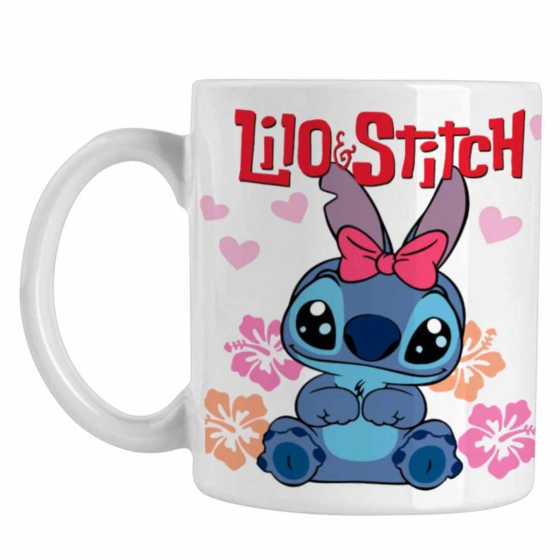 Casa si Gradina - Bucatarie si vesela - Cani si pahare - Cani si cesti - Cana Stitch Fundita CoolTrend, alba, 330ml - Infinity.ro