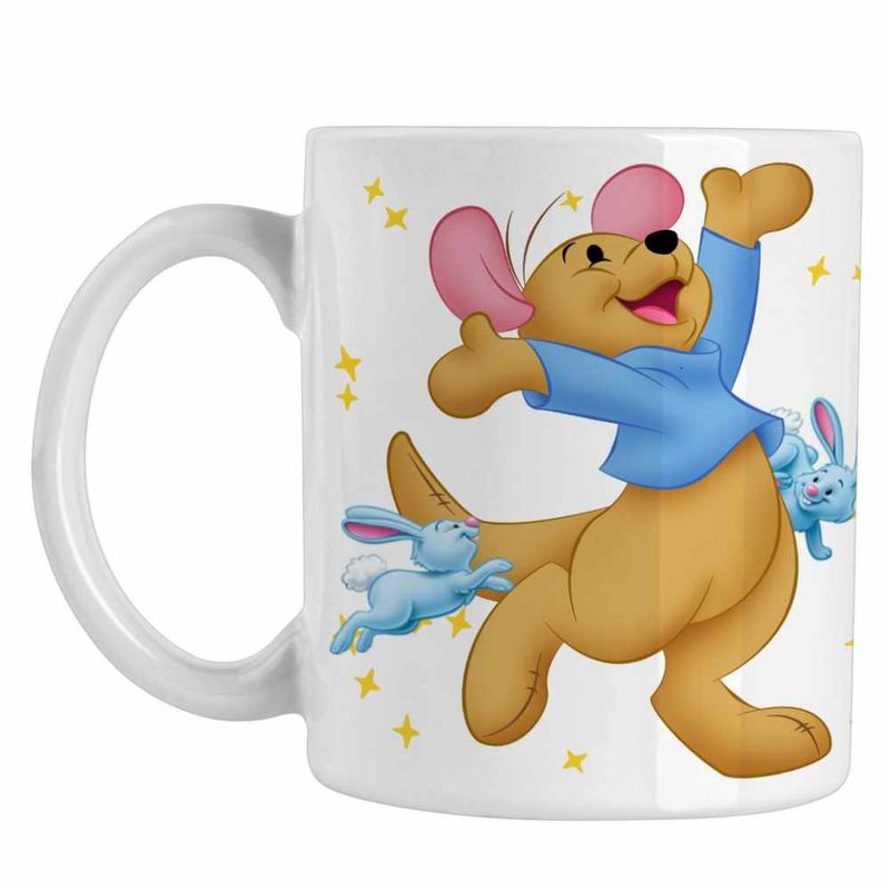 Casa si Gradina - Bucatarie si vesela - Cani si pahare - Cani si cesti - Cana Soricel Roo Ursuletul Winnie the Pooh Puh CoolTrend, alba, 330ml - Infinity.ro