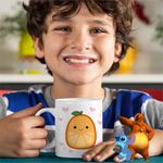 Casa si Gradina - Bucatarie si vesela - Cani si pahare - Cani si cesti - Cana Squishmallows Portocala CoolTrend, alba, 330ml - Infinity.ro