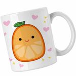 Casa si Gradina - Bucatarie si vesela - Cani si pahare - Cani si cesti - Cana Squishmallows Portocala CoolTrend, alba, 330ml - Infinity.ro
