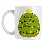 Casa si Gradina - Bucatarie si vesela - Cani si pahare - Cani si cesti - Cana Squishmallows Brad Craciun Decembrie CoolTrend, alba, 330ml - Infinity.ro