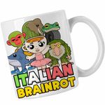 Casa si Gradina - Bucatarie si vesela - Cani si pahare - Cani si cesti - Cana Italian Ballerina Tralalero BrrBrr Brainrot Brain Rot CoolTrend, alba, 330ml - Infinity.ro