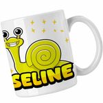Casa si Gradina - Bucatarie si vesela - Cani si pahare - Cani si cesti - Cana Banban Seline Melc Gradinita CoolTrend, alba, 330ml - Infinity.ro