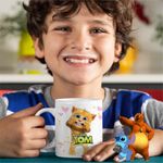 Casa si Gradina - Bucatarie si vesela - Cani si pahare - Cani si cesti - Cana Ginger Talking Tom CoolTrend, alba, 330ml - Infinity.ro