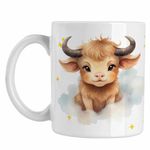 Casa si Gradina - Bucatarie si vesela - Cani si pahare - Cani si cesti - Cana Taur Baby Zodiac Horoscop Taurus Astrologie CoolTrend, alba, 330ml - Infinity.ro