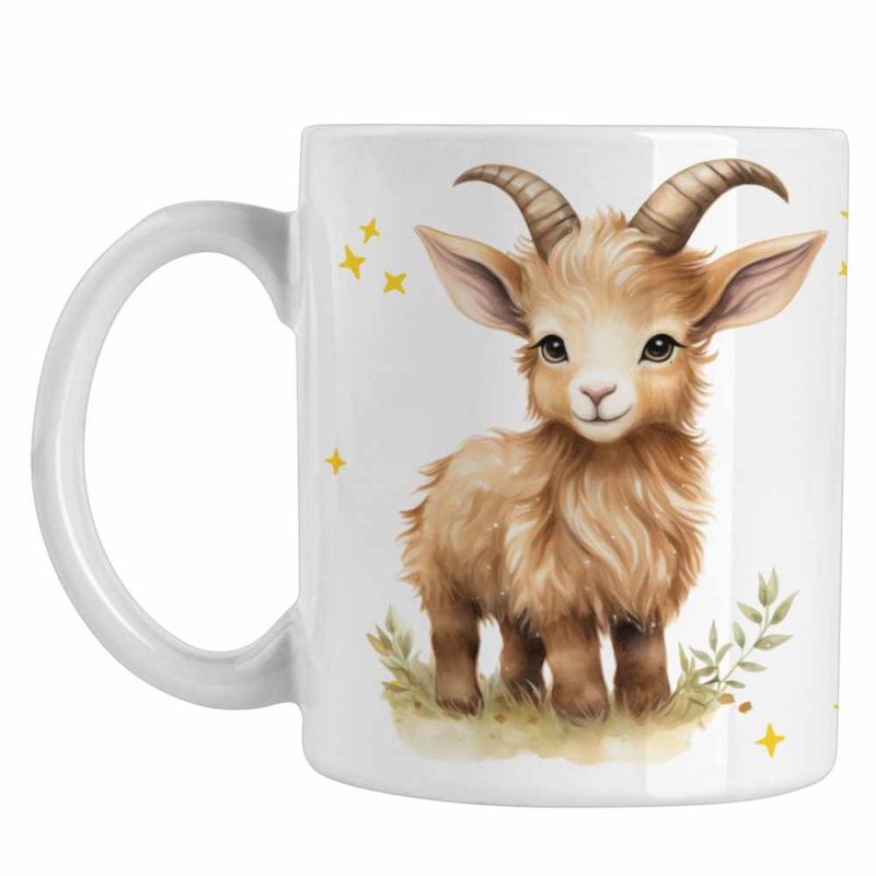 Casa si Gradina - Bucatarie si vesela - Cani si pahare - Cani si cesti - Cana Berbec Baby Zodiac Horoscop Aries Astrologie CoolTrend, alba, 330ml - Infinity.ro