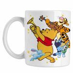 Casa si Gradina - Bucatarie si vesela - Cani si pahare - Cani si cesti - Cana Winnie the Pooh Bluey Blue Vioara Trompeta CoolTrend, alba, 330ml - Infinity.ro