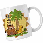 Casa si Gradina - Bucatarie si vesela - Cani si pahare - Cani si cesti - Cana Timon Pumba Simba Regele Leu CoolTrend, alba, 330ml - Infinity.ro
