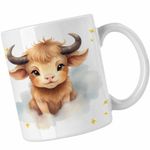 Casa si Gradina - Bucatarie si vesela - Cani si pahare - Cani si cesti - Cana Taur Baby Zodiac Horoscop Taurus Astrologie CoolTrend, alba, 330ml - Infinity.ro