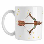 Casa si Gradina - Bucatarie si vesela - Cani si pahare - Cani si cesti - Cana Sagetator Zodiac Horoscop Sagittarius Mandala Astrologie CoolTrend, alba, 330ml - Infinity.ro