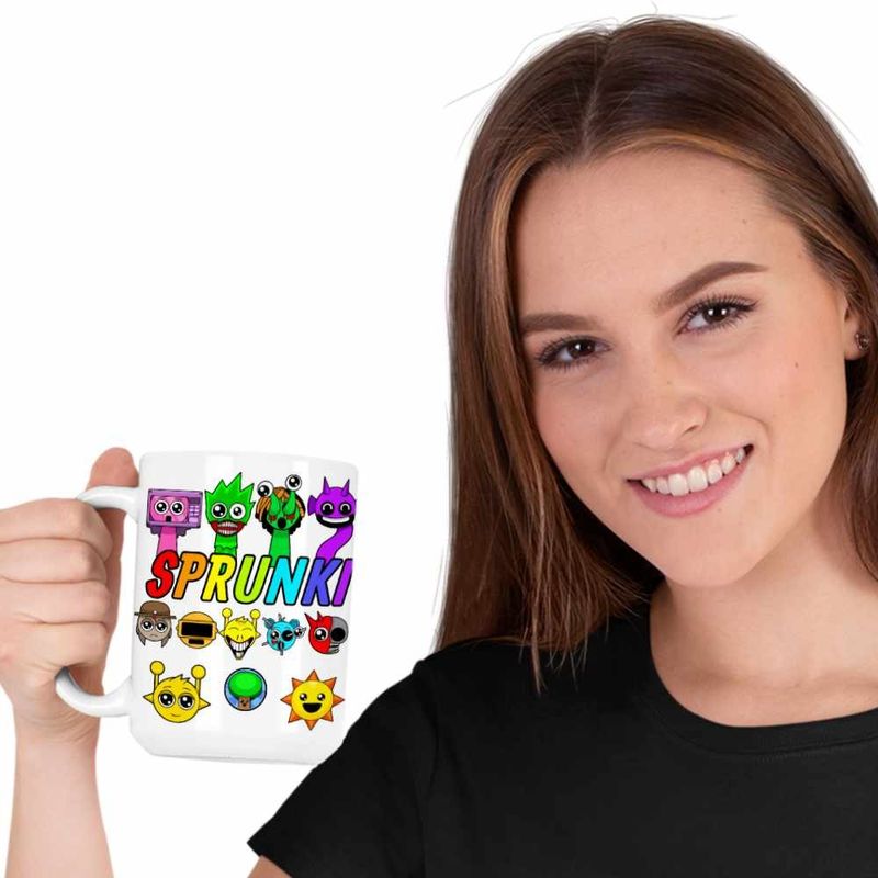 Casa si Gradina - Bucatarie si vesela - Cani si pahare - Cani si cesti - Cana Sprunki Horror Music Game CoolTrend, alba, 330ml - Infinity.ro