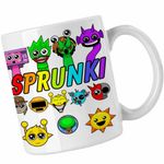 Casa si Gradina - Bucatarie si vesela - Cani si pahare - Cani si cesti - Cana Sprunki Horror Music Game CoolTrend, alba, 330ml - Infinity.ro