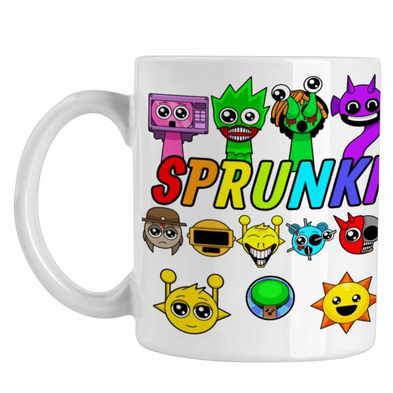 Casa si Gradina - Bucatarie si vesela - Cani si pahare - Cani si cesti - Cana Sprunki Horror Music Game CoolTrend, alba, 330ml - Infinity.ro