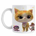 Casa si Gradina - Bucatarie si vesela - Cani si pahare - Cani si cesti - Cana SuperKitties Sclipi Sparks Super Pisicute CoolTrend, alba, 330ml - Infinity.ro