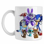 Casa si Gradina - Bucatarie si vesela - Cani si pahare - Cani si cesti - Cana Robogobo Bluey Sonic Super Pisicute CoolTrend, alba, 330ml - Infinity.ro