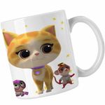 Casa si Gradina - Bucatarie si vesela - Cani si pahare - Cani si cesti - Cana SuperKitties Sclipi Sparks Super Pisicute CoolTrend, alba, 330ml - Infinity.ro