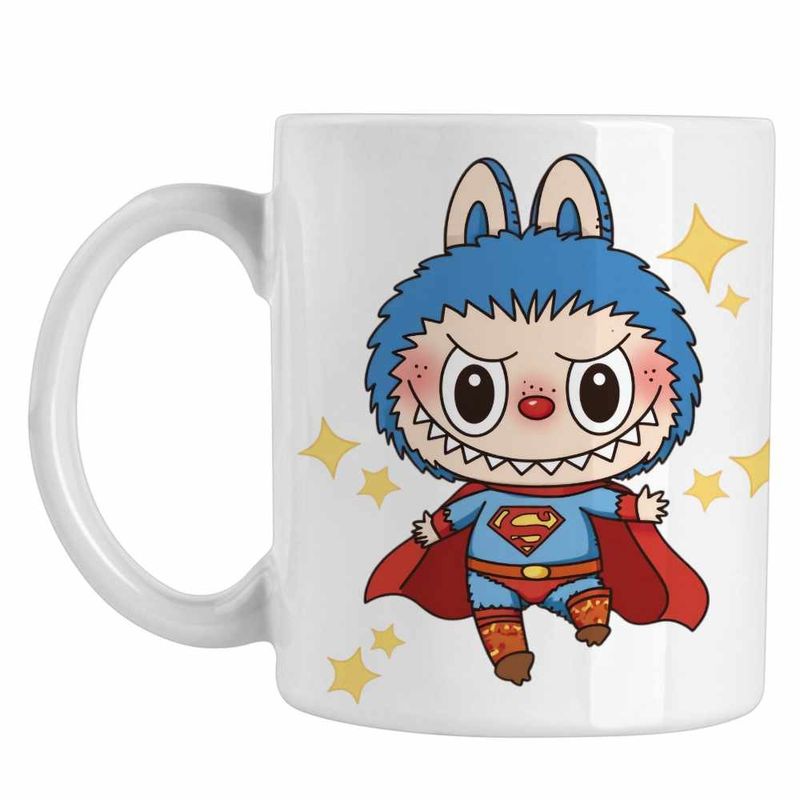 Casa si Gradina - Bucatarie si vesela - Cani si pahare - Cani si cesti - Cana Labubu Superman Marvel CoolTrend, alba, 330ml - Infinity.ro